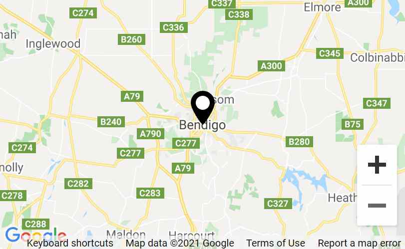 Map of Bendigo Plumbers location