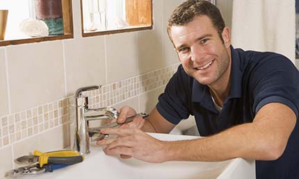 Bendigo plumber installing bathroom sink